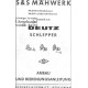 Deutz D25.2 - D30 - D30S S&S Cutter Bar Operators Manual